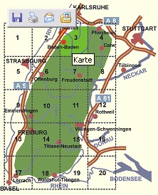 Wenn Sie auf die Karte klicken, k&ouml;nnen Sie  Ettlingen und Bruchhausen ansehen.